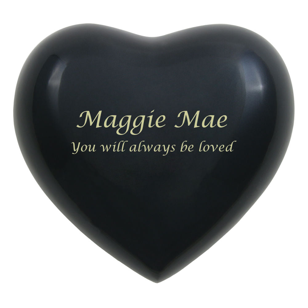 Arielle Heart Urn - with personalization
