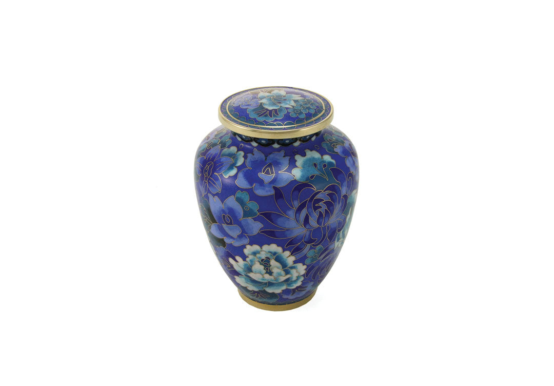 Elite Blue Floral Cloisonne