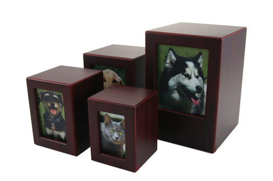 Wooden Photo Urn - Cherry