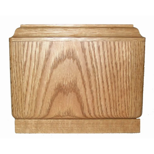Solid Oak Plain Front Urn